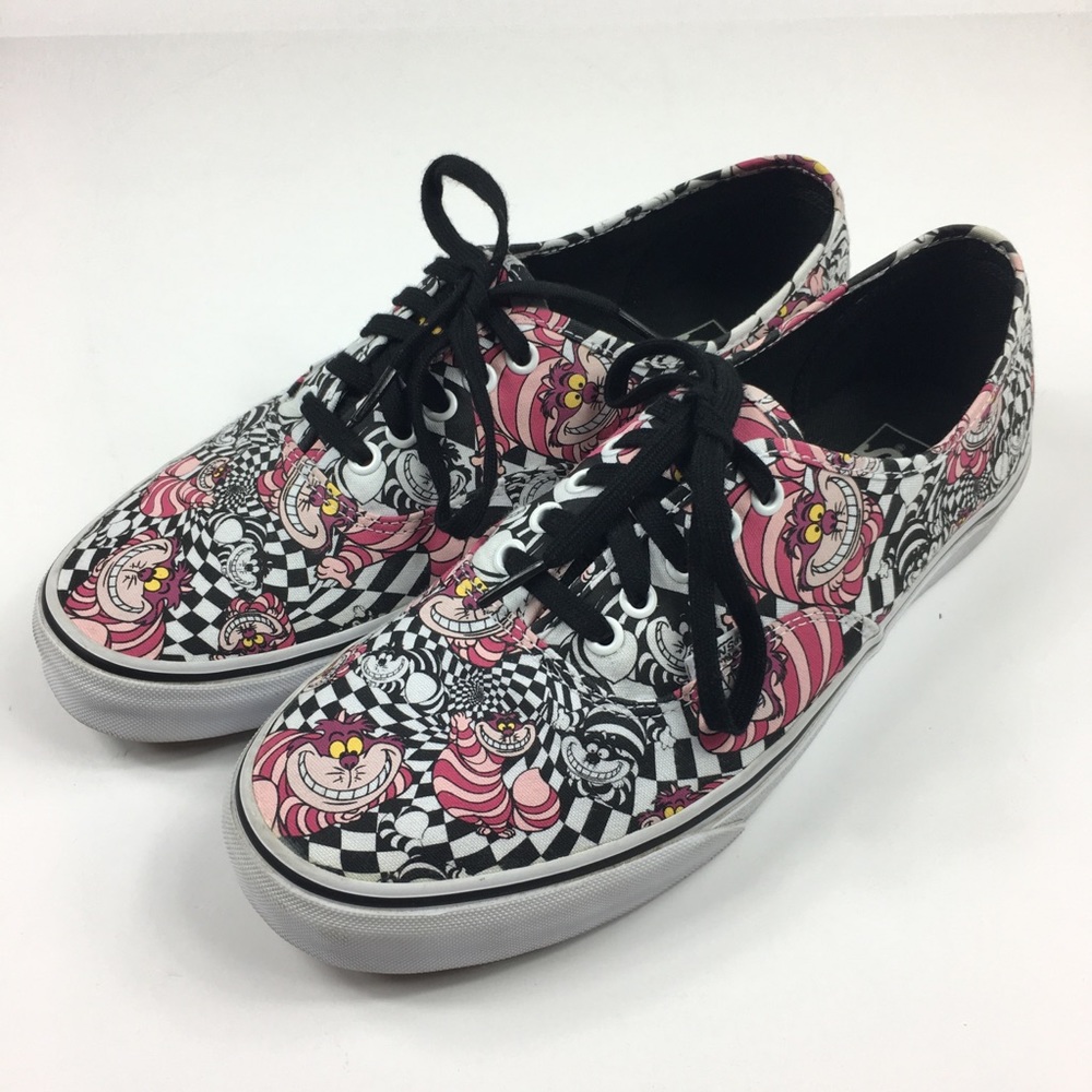 Vans x Disney Authentic Cheshire Cat shoes sz 10.5
